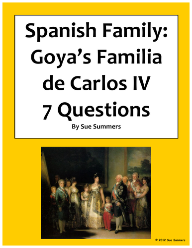 Spanish Family - Goya's Familia de Carlos IV - 7 Questions
