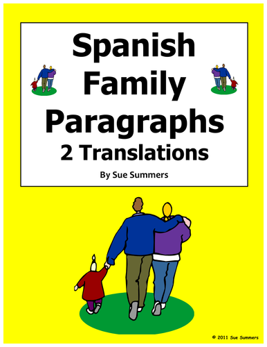 Spanish Family Translation English to Spanish and Spanish to English