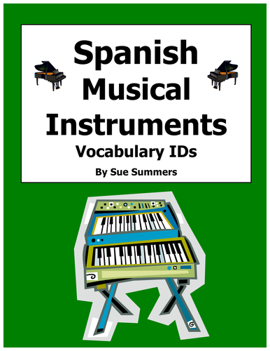 Spanish Musical Instruments Vocabulary Image IDs