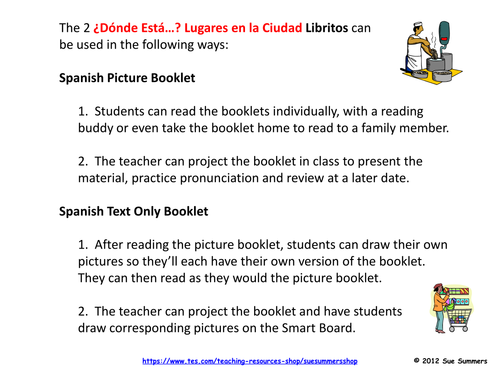 Spanish School Places 2 Booklets - Donde Esta en la Escuela?