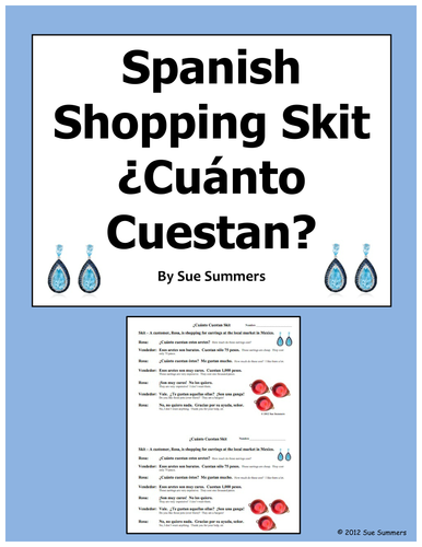 Spanish Shopping Skit - Cuanto Cuestan and Demonstrative Adjectives
