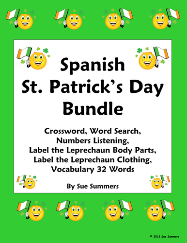 Spanish St. Patrick's Day Bundle - Practice, Listening and Vocabulary