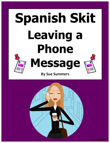 Spanish Telephone Conversation Skit - Leaving A Message