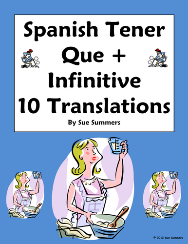 Spanish Tener Que + Infinitive Sentence Translations