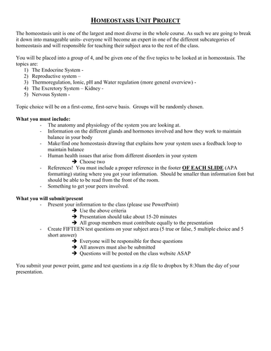 Homeostasis Complete Unit - PowerPoint Lessons, Notes, Worksheets