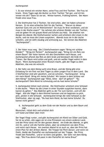 Aschenputtel By Johardy39263 Teaching Resources