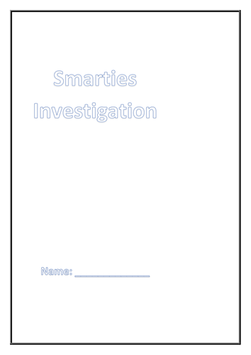 Smarties Investigation Booklet