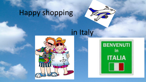 Italian for Holiday: Let's do  shopping!