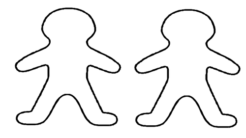 Gingerbread man blank