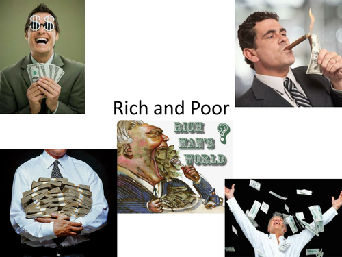 Introduction lesson to Rich and Poor in UK