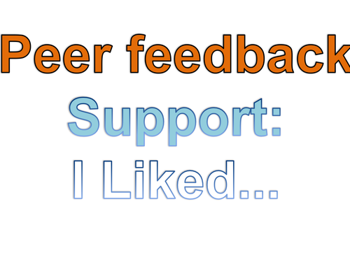 Peer feedback