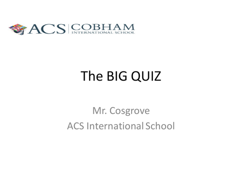 2015 End of Year Pub Style Quiz