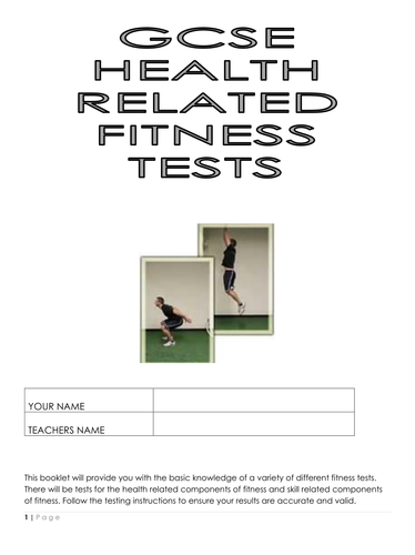 GCSE PE Fitness Tests Student Booklet