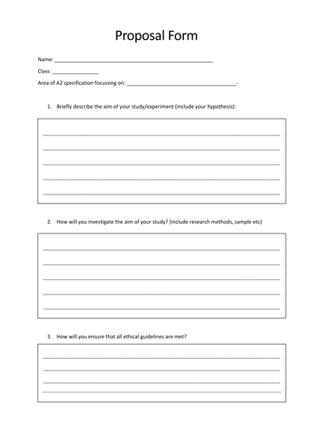 Psychology Research Project with Guidance