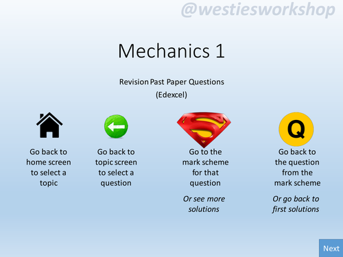 Mechanics 1 (Edexcel) Revision
