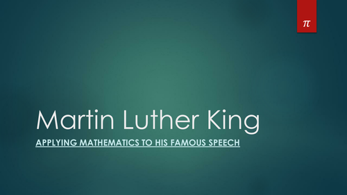 Martin Luther King's Speech - Using statistics to analyze