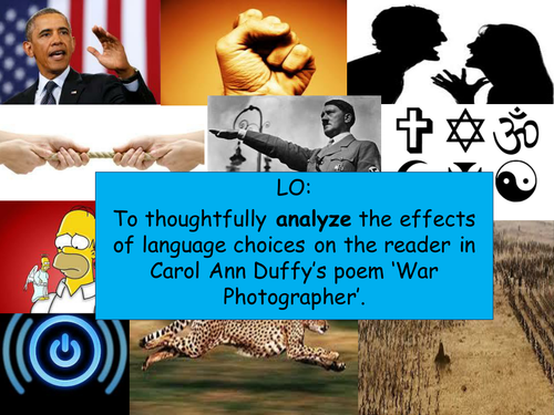 War Photographer Carol Ann Duffy