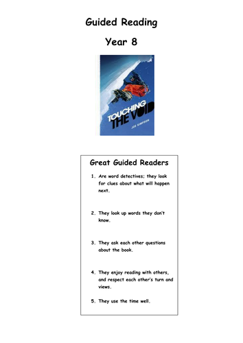 Touching the Void Guided Reading Unit KS3