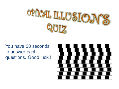 optical illusion quiz