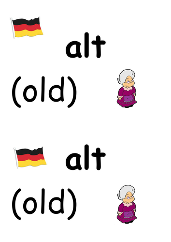 German adjectives display
