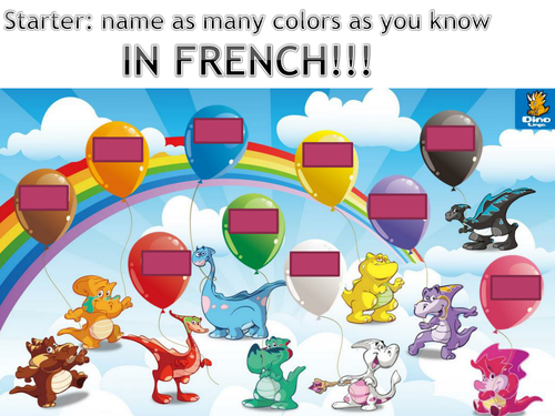 COLOUR IN FRENCH