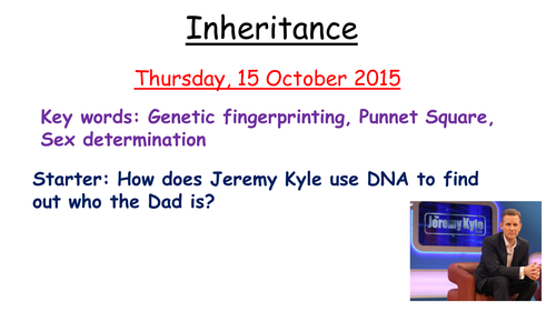 Sex determination and genetic fingerprinting