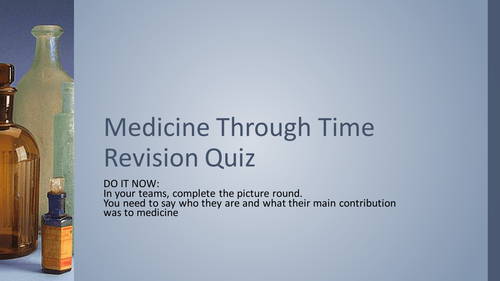 medicine through time revision quiz