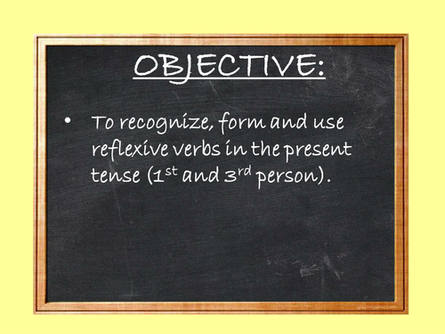 Reflexive verbs / daily routine