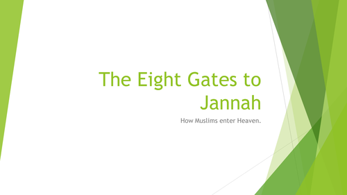 The Eight Gates to Jannah