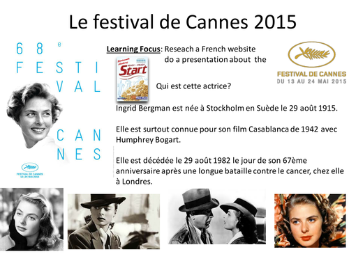 Le festival de Cannes 2015