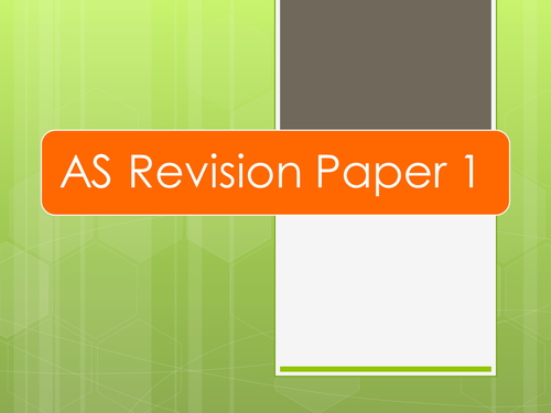 Edexcel Bio AS paper 1 revision powerpoint