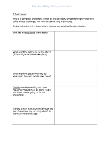 The Stages of Stories/ Narrative Structure full Ofsted lesson with plan ...