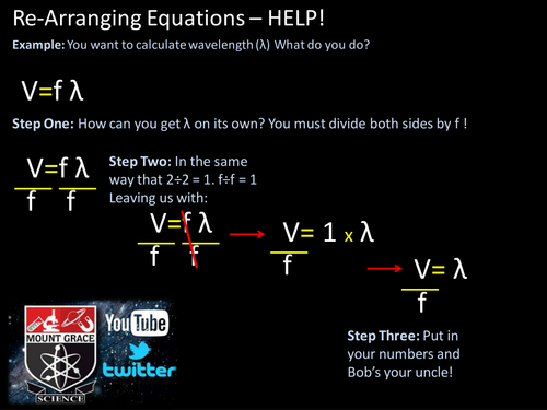 Rearranging equations help posters | Teaching Resources