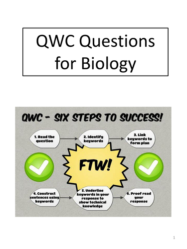 QWC Questions for AQA biology (B2 &B3)