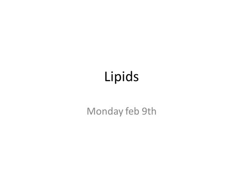 Lipids Presentation