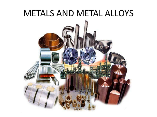 AS Design and Technology metals and alloys revision presentation.