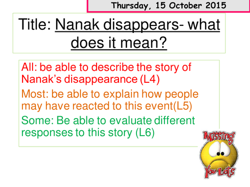 Nanak disappears