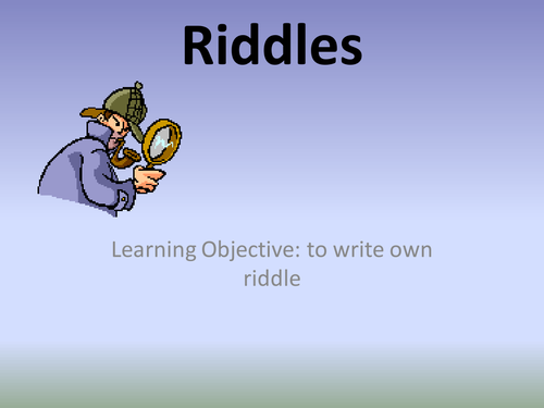 Riddles Powerpoint and Worksheet. Used for my SEN class. 3 Differentiated Worksheets