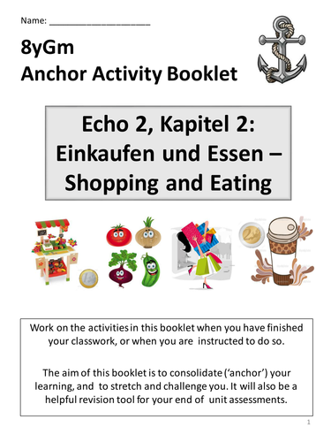 Echo 2 2.2 Einkaufen und Essen anchor booklet