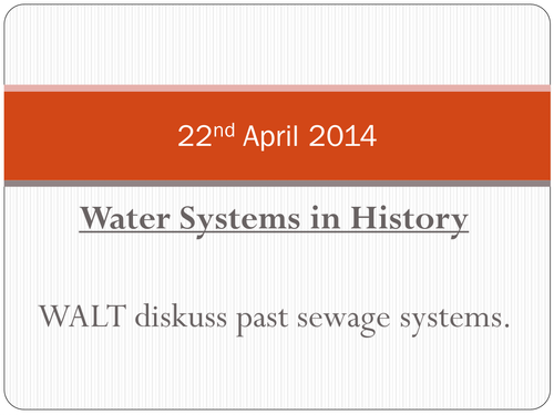 Sewage Systems in the Past