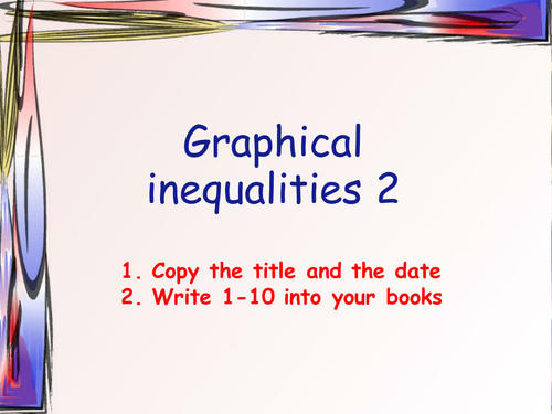 Graphical inequalities