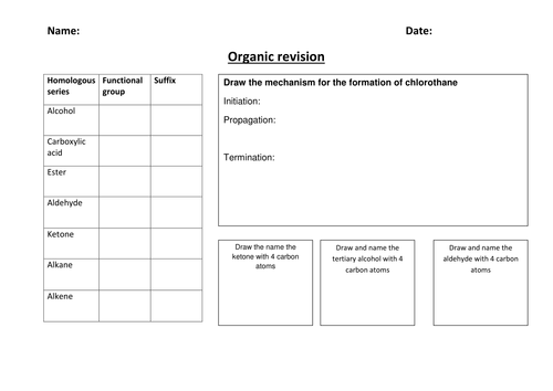 Organic revision starter