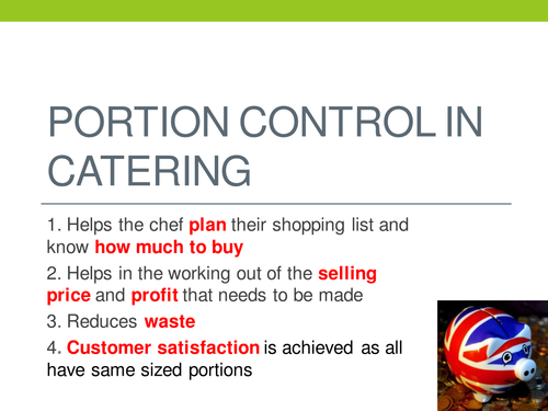 Portion Control in Catering