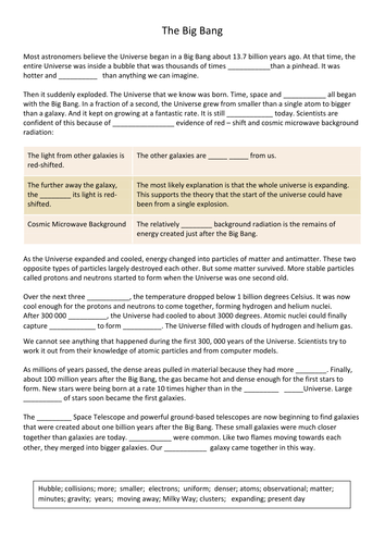 The Big Bang and creationism: OCR AS Philosophy of Religion