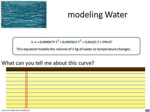 Modeling Water Volume