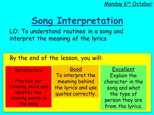 Using Lyrical Interpretation To Discover The Meaning Of A Song – CKPCC