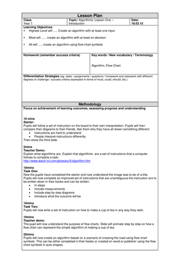 Algorithms Lesson One