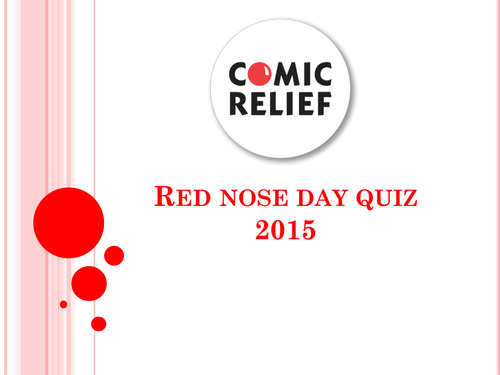Red nose day 2015 quiz