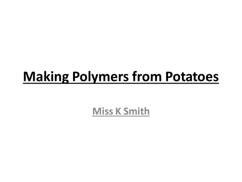 Potato Plastic Polymer