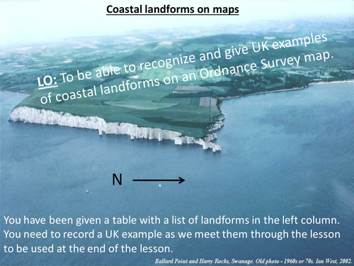 Coasts map to landforms